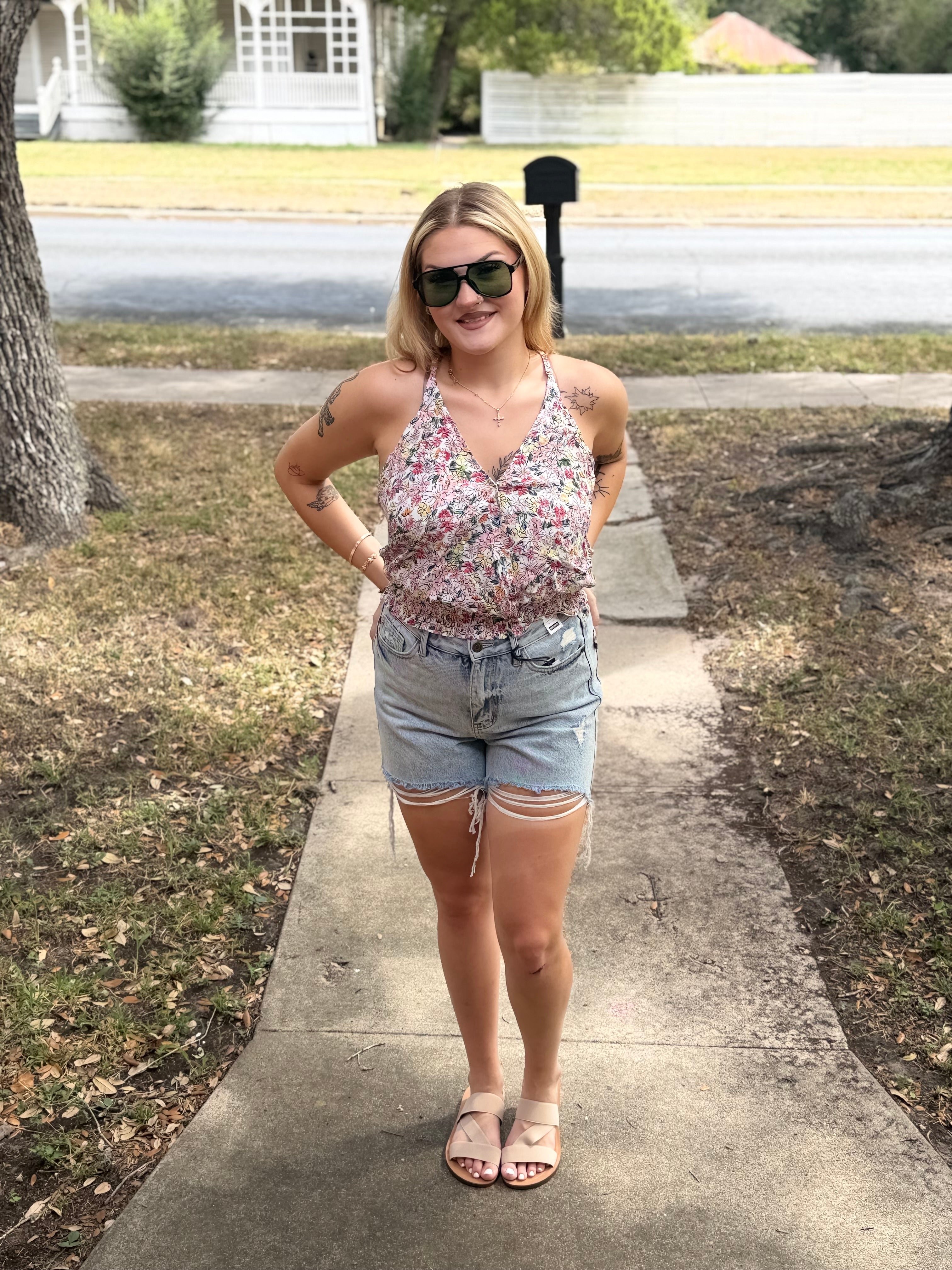 Floral Halter Top