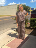 Sterling Kreek Dot Top in Brown